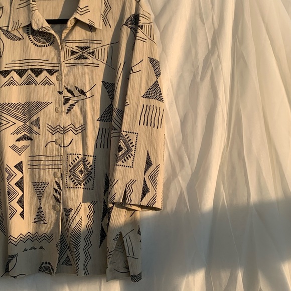 Geometric button down jacket - Picture 9 of 15